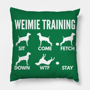 Weimaraner Training Weimie Dog Tricks Pillow