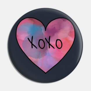 Xoxo Hugs & Kisses Pin