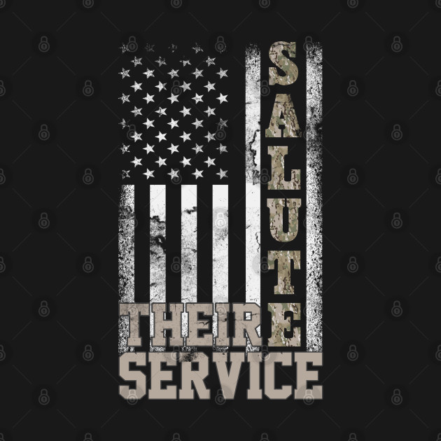 Discover US Army T-Shirt Salute Their Service - Army Veteran Gift - Army - T-Shirt