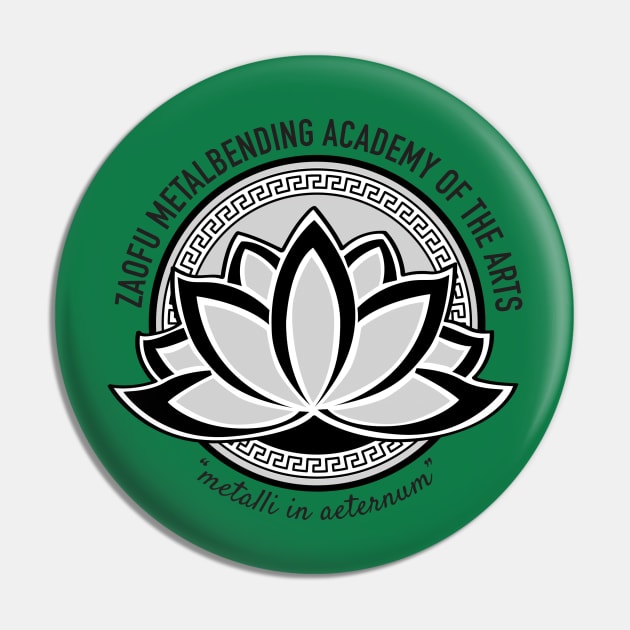 Zaofu Metalbending Academy of the Arts Pin by RachaelMakesShirts