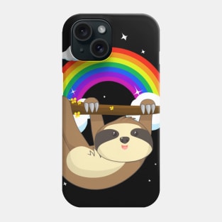 Funny Climbing Sloth LGBT Community Pride T-Shirt Phone Case