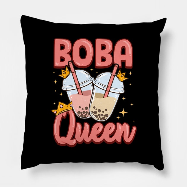 Funny Boba Queen Kawaii Bubble Tea Boba Anime Pillow by theperfectpresents