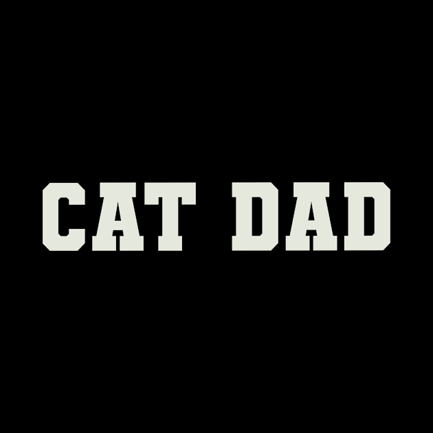 Cat Dad Word by Shirts with Words & Stuff