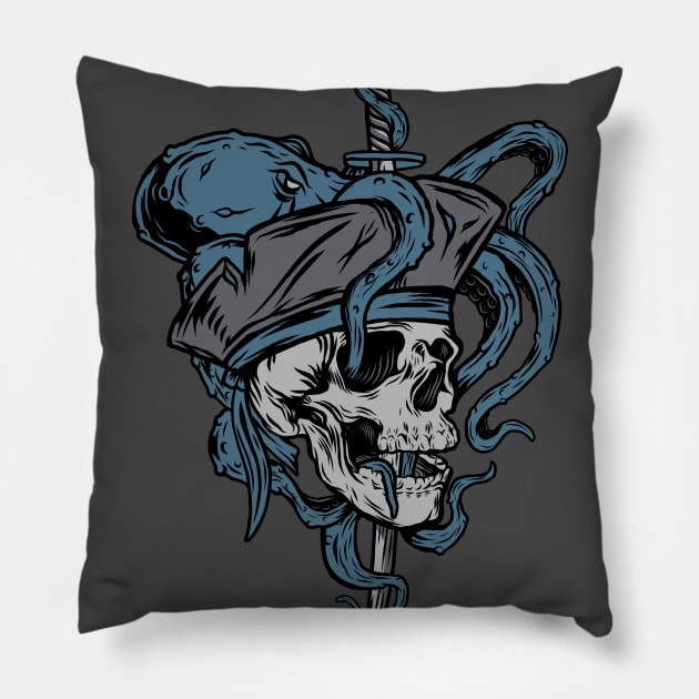 Octopus Pirate Pillow by MSX Grafix