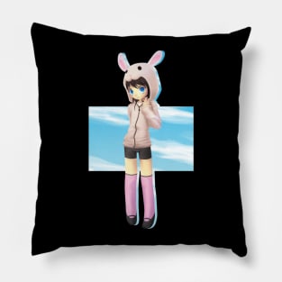 Bunny in the sky Pillow