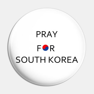 Pray For South Korea Pin