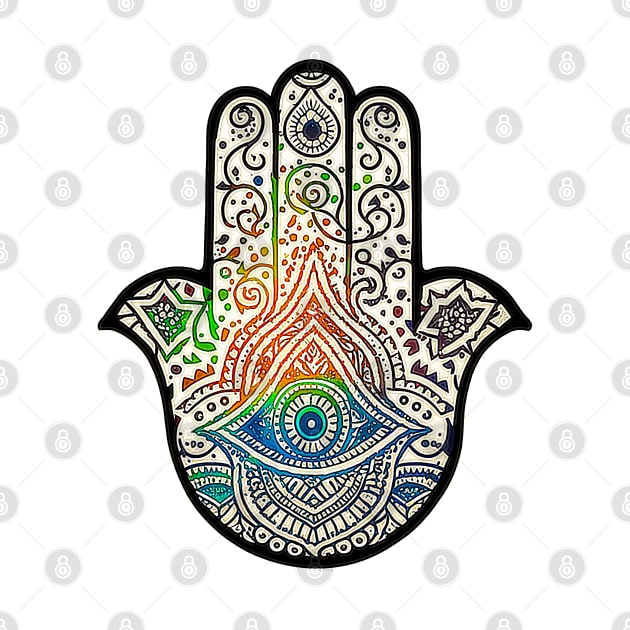 HAMSA Jewish amulet against bad luck by Gold Turtle Lina