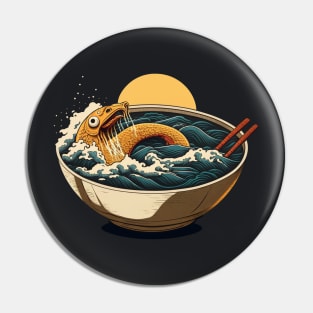 Ramen Bowl Monster Pin