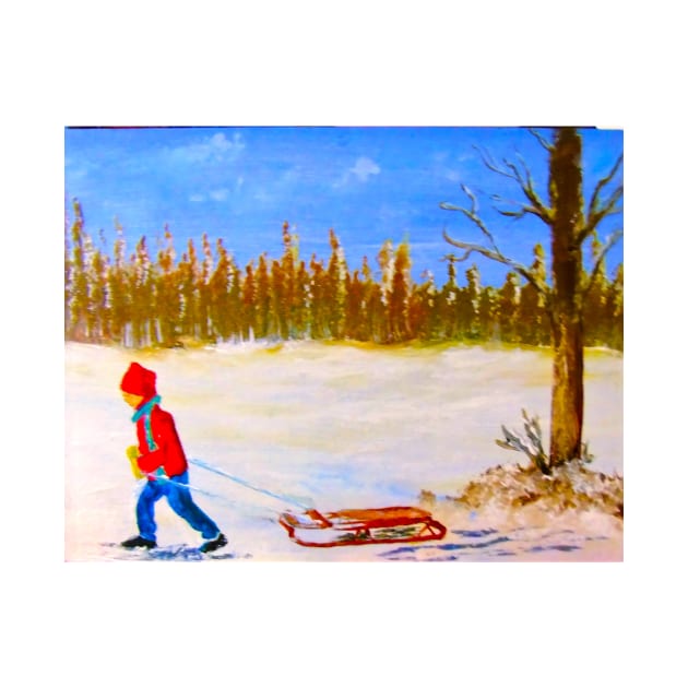 Fetching Christmas Tree by Allison Prior Art