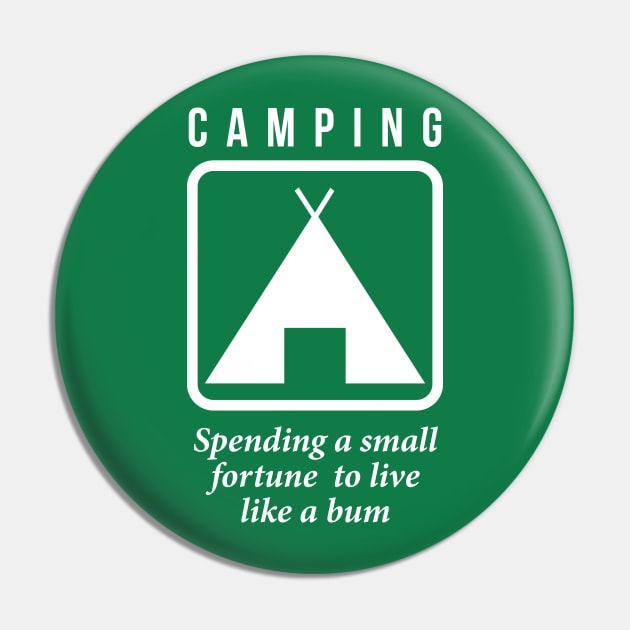 Camping Pin by n23tees