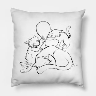 Jason Arsenault - Kittens Up to No Good Pillow