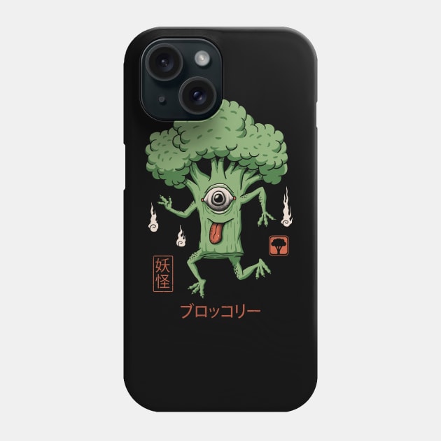 Yokai Broccoli Phone Case by Vincent Trinidad Art