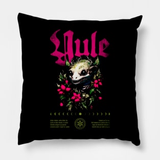 Yule Paganism Christmas | Dark T-shirt | Winter Wild Hunt Gothic Santa Pillow