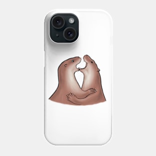 Otter Fighting Phone Case