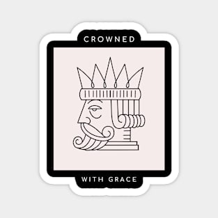 Crowned with grace Magnet