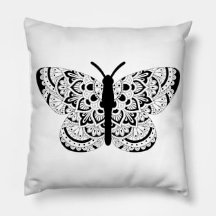 Mandala Butterfly Pillow