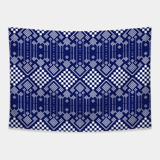 beautiful blue and white Tapestry