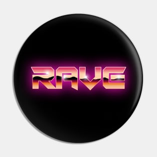 Rave retro style Pin