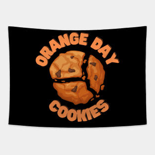 Special orange day cookies Tapestry