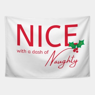 Nice With a Dash of Naughty Cheeky Witch® Festive Tapestry