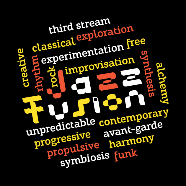 Jazz Fusion Creative Typographic Concept by jazzworldquest