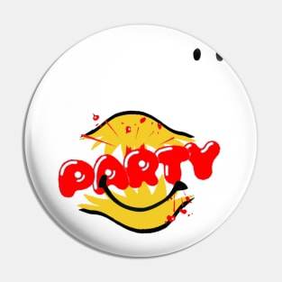 Party Smily Face Pin