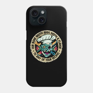 Funny Zombie Kitchen - Bone Broth - Depth & Flavor Phone Case