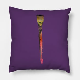 single wash paintbrush Pillow