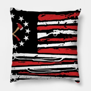 We Are Not Descended From Fearful Men Firefighter Gift Pillow