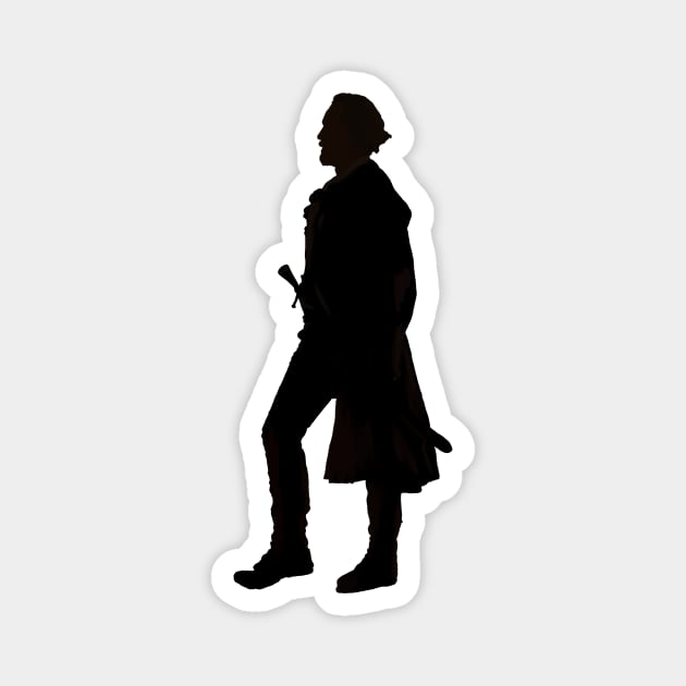 Captain Flint Silhouette Magnet by byebyesally