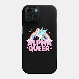 Alpha Queer Unicorn Pride Phone Case