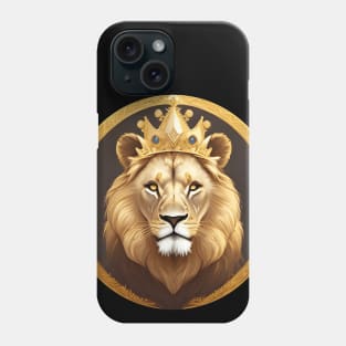 Regal Lion with Crown no.11 Phone Case