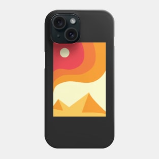 Minimalist Modern Desert Landscape Graphic Design Phone Case