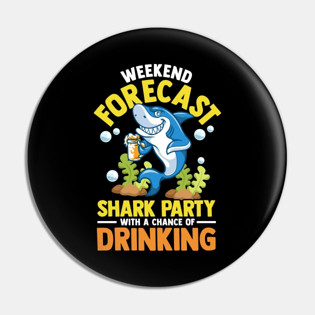 Weekend Forecast: Shark Party With Drinking Pin by theperfectpresents