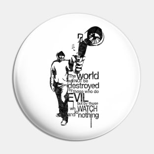 Anonymous and typography quote Pin
