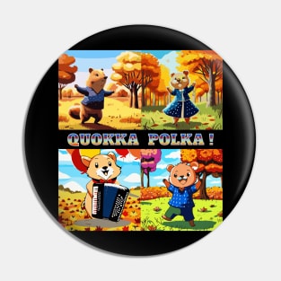 QUOKKA POLKA ! CUTE HAPPY QUOKKAS Pin