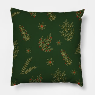 Christmas holly Pillow