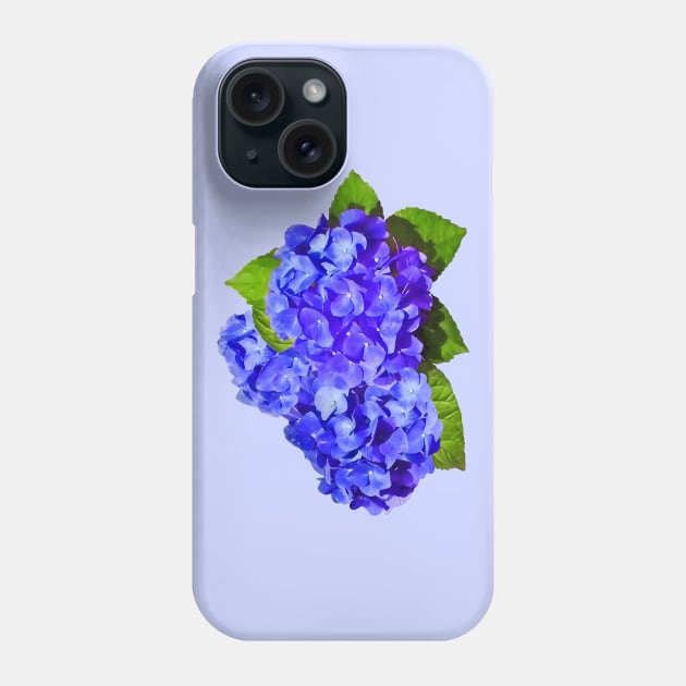 Cluster of Blue Hydrangea Phone Case by SusanSavad