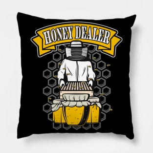 Honey Dealer Funny Beekeeper Pillow