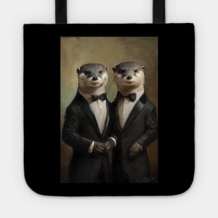 Otter Grooms - LGBTQ+ Pride - Marriage Equality Tote