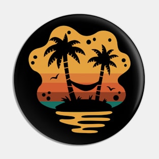 Summer retro Vintage Art Pin