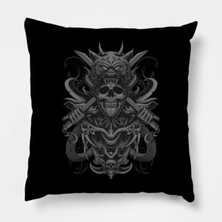 The Metal Skull And Death Sword Pillow