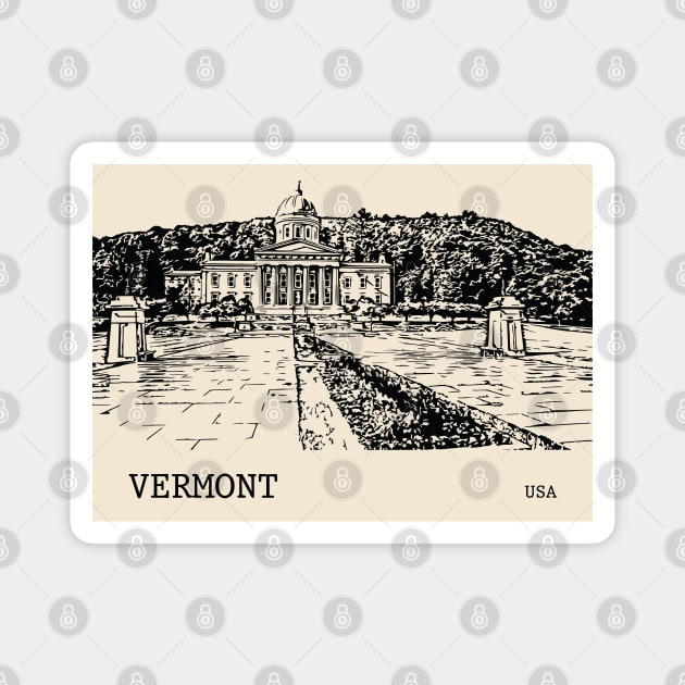 Vermont State USA Magnet by Lakeric