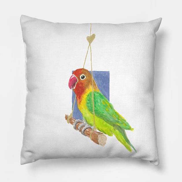 Lovebird Pillow by Créa'RiBo