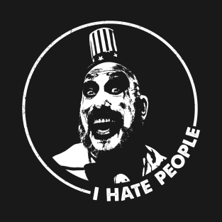 Vintage Hate People Funny Quotes T-Shirt