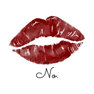 Red Lips - No Means No T-Shirt