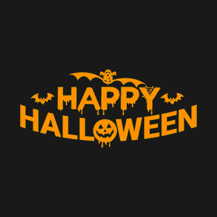 Happy Halloween Text T-Shirt