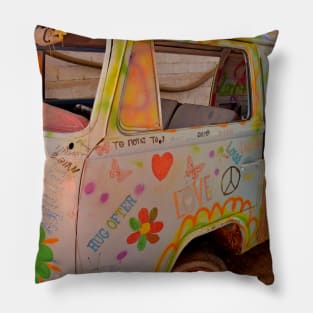 Abandoned hippy van Pillow