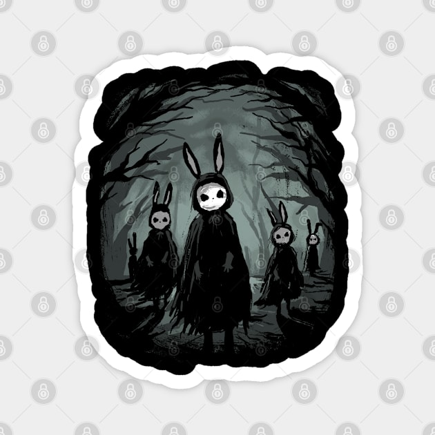 Creepy Bunnies Magnet by GoshWow®