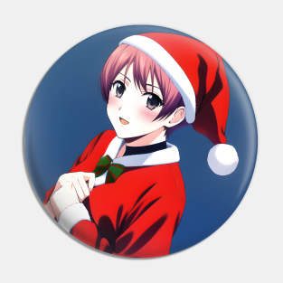 Santa Girl Pin